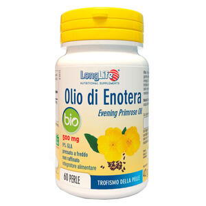 Longlife - Olio enotera bio 60 perle 500 mg