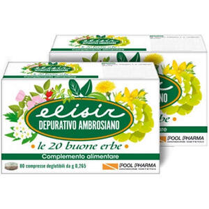 Pool pharma - Elisir depurativo ambrosiano 80 compresse 21,20 g