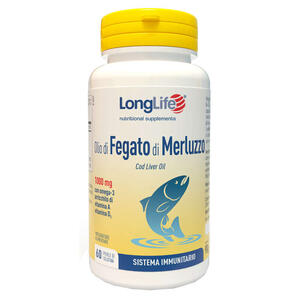 Long life - Longlife olio fegato merluzzo 1000 mg 60 perle