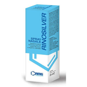 Amg farmaceutici - Rinosilver soluzione salina ipertonica 3% con acido ialuronico e argento colloidale spray nasale 20 ml